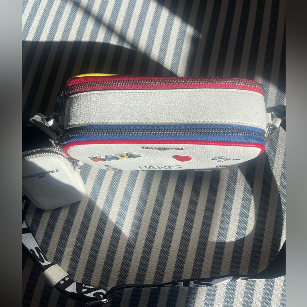 Retail:$228 KARL LAGERFELD structured camera-style crossbody bag - Picture 10 of 12